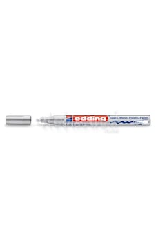 Edding 753 Kaligrafi Uçlu Parlak Boyalı Markör Kalem Gümüş Edding 753 Kaligrafi Uçlu Parlak Boyalı Markör Kalem Gümüş