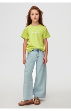 Nk Kids Kız Ispanyol Pantolon 25ynk58707 Mavi Nk Kids Kız Ispanyol Pantolon 25ynk58707 Mavi