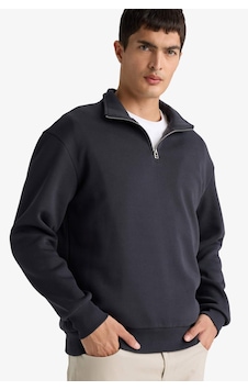 Defacto Regular Fit Dik Yaka Yarım Fermuarlı Basic Düz Sweatshirt X7405az25auar214 Antrasit Defacto Regular Fit Dik Yaka Yarım Fermuarlı Basic Düz Sweatshirt X7405az25auar214 Antrasit