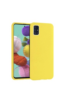 Galaxy A51 Uyumlu Kılıf Sarı Resimde Görünen Galaxy A51 Uyumlu Kılıf Sarı Resimde Görünen