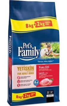 Pets Family Premium Kuzu Etli Yetişkin Köpek Maması 10 Kg 2 Li Pets Family Premium Kuzu Etli Yetişkin Köpek Maması 10 Kg 2 Li