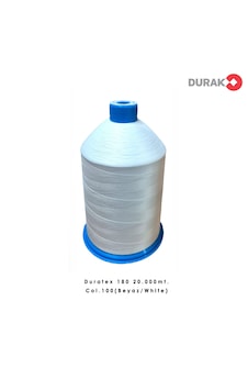 Durak Duratex 180 20.000mt Col.100 Beyaz Renk Overlok İpliği