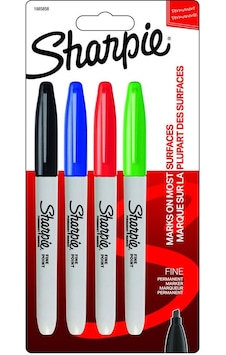 Sharpie 4 Renk Fineliner Markör Kalem Seti Sharpie 4 Renk Fineliner Markör Kalem Seti