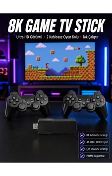 8k Game Box 36500 Oyunlu Game Stick Oyun Konsolu 8k Game Box 36500 Oyunlu Game Stick Oyun Konsolu