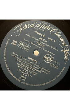 Festival Of Light Classical Music - Record 6 Mozart, Puccini, Borodin, Dukas, Debussy, Offenbach Festival Of Light Classical Music - Record 6 Mozart, Puccini, Borodin, Dukas, Debussy, Offenbach