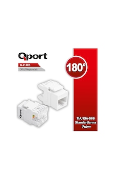 QPORT Q-J180K CAT6 180 DERE KEYSTONE JACK QPORT Q-J180K CAT6 180 DERE KEYSTONE JACK