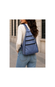 Levano Leather %100 Hakiki İtalyan Kuzu Derisi Kadın Sırt Çantası Mavi Levano Leather %100 Hakiki İtalyan Kuzu Derisi Kadın Sırt Çantası Mavi