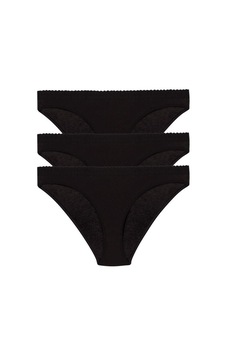 3 Lü Paket Şahin Bayan Likralı Bikini Külot 30624 Siyah 3 Lü Paket Şahin Bayan Likralı Bikini Külot 30624 Siyah