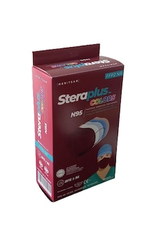 Steraplus Colors Ffp2 5 Katmanlı Telli N95 Maske Bordo 10'lu Steraplus Colors Ffp2 5 Katmanlı Telli N95 Maske Bordo 10'lu