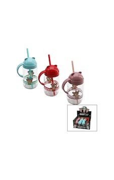 Qlux C-00374 Teddy Bear Bardak 370cc Kulplu Pipetli Figürlü Ayıcık Resimli Renkli Plastik Kapak Cam - 20'li Paket Diğer Qlux C-00374 Teddy Bear Bardak 370cc Kulplu Pipetli Figürlü Ayıcık Resimli Renkli Plastik Kapak Cam - 20'li Paket Diğer