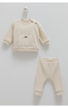 Caramell %100 Pamuk Soft Teddy Erkek Bebek 2'li Takım Crml.tku1862 Ekru Caramell %100 Pamuk Soft Teddy Erkek Bebek 2'li Takım Crml.tku1862 Ekru