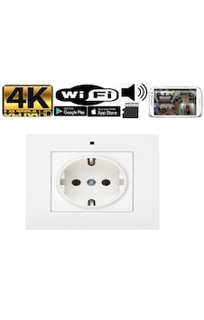Wifi Mini Kamera Duvar Prizi 4k Ultra Hd Güvenlik Kamerası Wifi Mini Kamera Duvar Prizi 4k Ultra Hd Güvenlik Kamerası