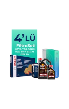 Bosch Nissan Qashqai 1.3 Benzin Filtre Bakım Seti Motul Motor Yağlı (2021-2025) 4 Lü Bosch Nissan Qashqai 1.3 Benzin Filtre Bakım Seti Motul Motor Yağlı (2021-2025) 4 Lü
