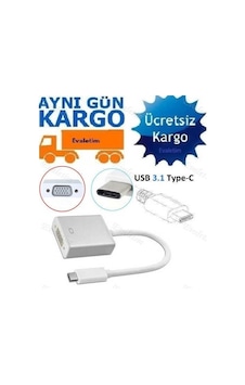 Samsung Note 7 LG Uyumlu G5 Type-C Vga Kablosu 4694P Çevirici Dönüştürüc