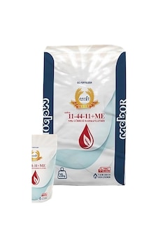 Mebor 11-44-11 Harmanlanmış Npk Gübresi 25 Kg, Azot, Fosfor, Potasyum, Bor, Bakır, Demir, Mangan 25 KG Mebor 11-44-11 Harmanlanmış Npk Gübresi 25 Kg, Azot, Fosfor, Potasyum, Bor, Bakır, Demir, Mangan 25 KG