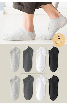 Bgk Unisex Basic Patik Çorap Çift Gri Bgk Unisex Basic Patik Çorap Çift Gri