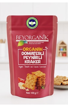 Organik Peynirli Domatesli Kraker Miks 100gr