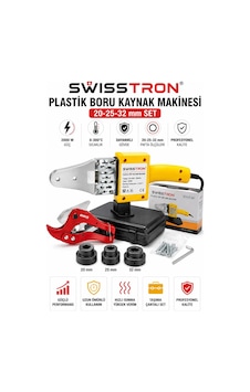 Swisstron Swseco2032 Pprc Plastik Boru Kaynak Makinesi Seti 20-25-32mm Isı Ayarlı Boru Makas Çantalı Swisstron Swseco2032 Pprc Plastik Boru Kaynak Makinesi Seti 20-25-32mm Isı Ayarlı Boru Makas Çantalı