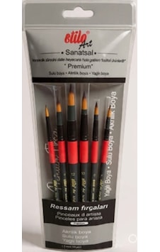 Stilo Art Yuvarlak Uç Fırça Seti 6lı Set-3 Stilo Art Yuvarlak Uç Fırça Seti 6lı Set-3