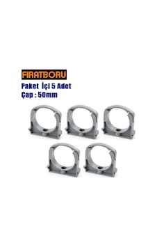 Fırat Pvc Atık Su Kelepçe 50mm , Pvc Boru Kelepçesi, 5 Adet Standart Fırat Pvc Atık Su Kelepçe 50mm , Pvc Boru Kelepçesi, 5 Adet Standart