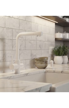 L Model Arıtmalı Eviye Bataryası Beyaz