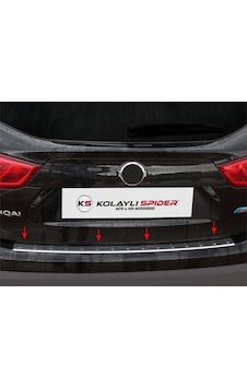 Nissan Qashqai J11 Arka Tampon Eşiği Krom 2014-2017