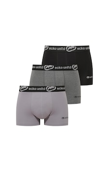 Ecko Siyah - Gri - Antrasit Melanj 3'lü Boxer Ecko Siyah - Gri - Antrasit Melanj 3'lü Boxer