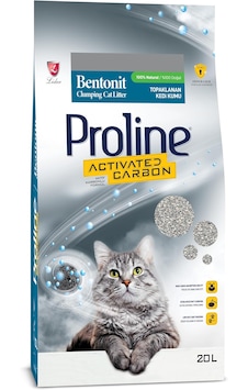 Proline Aktif Karbonlu Topaklaşan Bentonit Kedi Kumu 20 L Proline Aktif Karbonlu Topaklaşan Bentonit Kedi Kumu 20 L