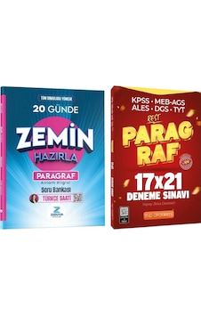 Zeduva + Evp Yks Tyt Kpss Türkçe Saati Paragraf Anlam Bilgisi 20 Günde Zemin Hazırla Soru Bankası +21 Rest Deneme 2 Li Set - Öznur Saat Yıldırım Zeduva + Evp Akademi Yayınları