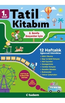 1. Sınıf Tatil Kitabım  -  2. Sınıfa Geçenler İçin -  Tudem Yayınları