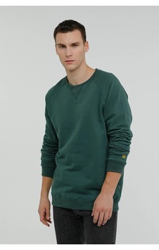 Superfly Bisiklet Yaka Erkek Basic Sweatshirt Spf101232323607 Mavi