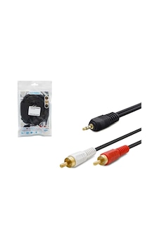 Kablo 2Rca Aux 3.5MM 1.5 M Gold Hadron Hdx-1024 Kablo 2Rca Aux 3.5MM 1.5 M Gold Hadron Hdx-1024