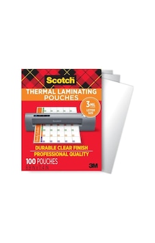 Thermal Laminator Pouches 3 Mil 100/pkg-8.9"x11.4"
