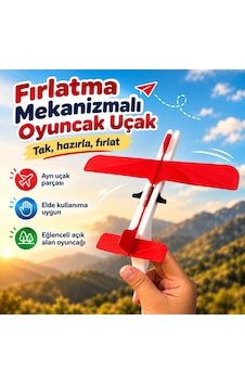 Fırlatma Mekanizmalı Oyuncak Uçak
