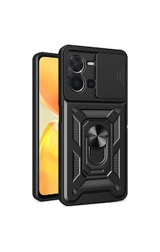 Vivo Y35 Kılıf Magnetik Standlı Kamera Korumalı Zore Sürgülü Vega Kapak Vivo Y35 Zore - Siyah Vivo Y35 Kılıf Magnetik Standlı Kamera Korumalı Zore Sürgülü Vega Kapak Vivo Y35 Zore - Siyah