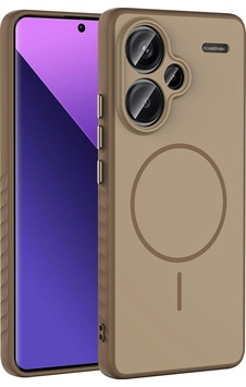 Xiaomi Redmi Note 13 Pro Plus 5g Kılıf M-safe Şarj Özellikli Zore Tea Kapak Gold Xiaomi Redmi Note 13 Pro Plus 5g Kılıf M-safe Şarj Özellikli Zore Tea Kapak Gold