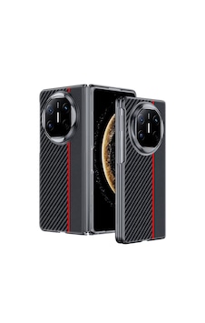 Microcase Huawei Mate X6 Şeritli Lüx Tasarım Kılıf-al5122 Siyah Microcase Huawei Mate X6 Şeritli Lüx Tasarım Kılıf-al5122 Siyah