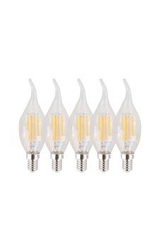 Rustik Kıvrık Mum Dekoratif Led Ampul 4w E14 5 Adet Gün Işığı Rustik Kıvrık Mum Dekoratif Led Ampul 4w E14 5 Adet Gün Işığı