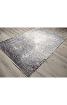 Yamalı Home Tuğra Velvet 1760Mavi Gece Zarif Halı 160X230 Cm