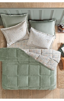 Puffy Alyson Çift Kişilik Threefy Set - Yeşil Puffy Alyson Çift Kişilik Threefy Set - Yeşil