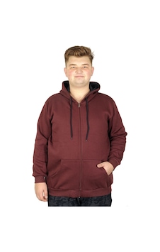 Mode Xl Erkek Sweatshirt Kapşonlu Zippered Basic 20543 Mürdüm Mode Xl Erkek Sweatshirt Kapşonlu Zippered Basic 20543 Mürdüm