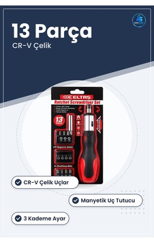 Tornavida Crıcırlı 13 Parça Bits Seti Cr-v Silikon Sap Manyetik U