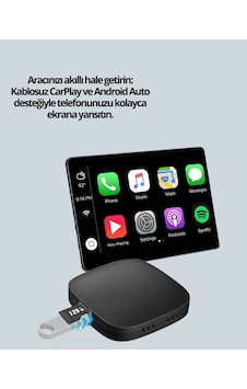 Kablosuz - 312 - Carplay Ve Android Auto - Csmo-tex - Dönüştürücü Adaptör Kablosuz - 312 - Carplay Ve Android Auto - Csmo-tex - Dönüştürücü Adaptör