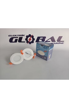 Lampist 3w Sıva Altı Slim Panel Led Beyaz Kasa 6500k Beyaz Işık Yuvarlak Spot Tavan Lambası Trafolu Tam Set İki Adet Lampist 3w Sıva Altı Slim Panel Led Beyaz Kasa 6500k Beyaz Işık Yuvarlak Spot Tavan Lambası Trafolu Tam Set İki Adet