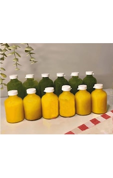 Durucam 10 Adet Round Cam Ginger Shot Detox Şişesi Sızdırmaz Plastik Kapaklı Çok Amaçlı 50ml Şeffaf Durucam 10 Adet Round Cam Ginger Shot Detox Şişesi Sızdırmaz Plastik Kapaklı Çok Amaçlı 50ml Şeffaf