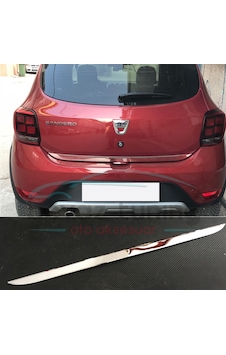 Dacia Sandero Stepway Bagaj Altı Çıtası Kromu 2013 Sonrası Dacia Sandero Stepway Bagaj Altı Çıtası Kromu 2013 Sonrası
