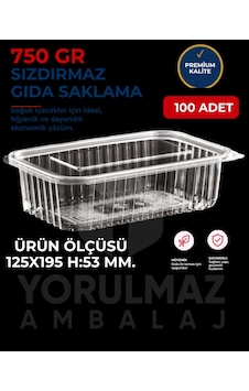 Kapaklı 750 Gr Sızdırmaz Kullan-at Plastik Kase 100'lü Paket Servis & Saklama Kabı Kapaklı 750 Gr Sızdırmaz Kullan-at Plastik Kase 100'lü Paket Servis & Saklama Kabı