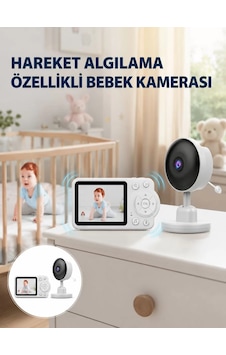 Northcity Yakınlaştırma Özellikli Gece Görüşlü Bebek İzleme Kamerası Yeni Nesil Açık Gri Northcity Yakınlaştırma Özellikli Gece Görüşlü Bebek İzleme Kamerası Yeni Nesil Açık Gri