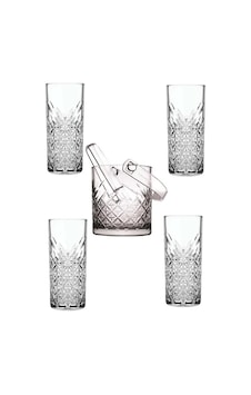 Paşabahçe timeless cam buz kovası maşalı + rakı bardağı seti 6 lı Paşabahçe timeless cam buz kovası maşalı + rakı bardağı seti 6 lı