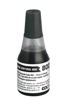Colop 802 25ml Çabuk Kuruyan Mürekkep Siyah Siyah Colop 802 25ml Çabuk Kuruyan Mürekkep Siyah Siyah